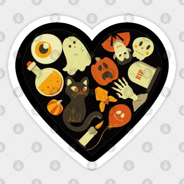 I love Halloween Sticker by okarosa